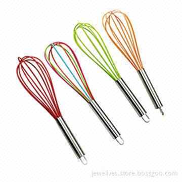 100% Food Grade Material Silicone Egg Whisk